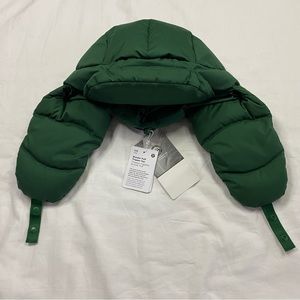 Lululemon Wunder Puff Trapper Hat EVRG Evergreen Dark Green Size S/M